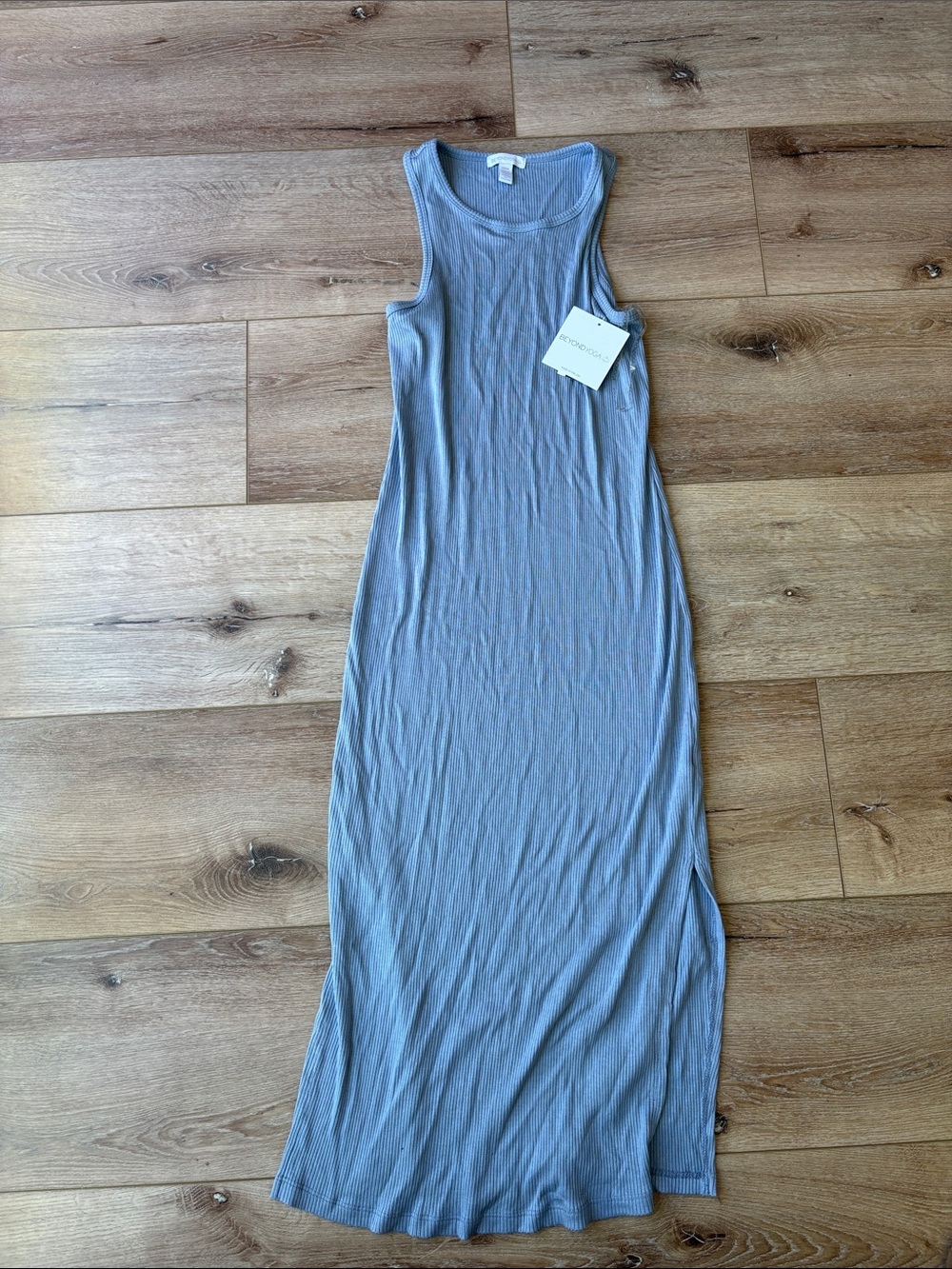 Beyond Yoga Ribbed Tank Maxi Dress - Dusty Blue